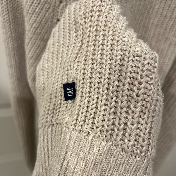 GAP Women's XL 100% cotton beige Button-Up Cardigan - Picture 4 of 6